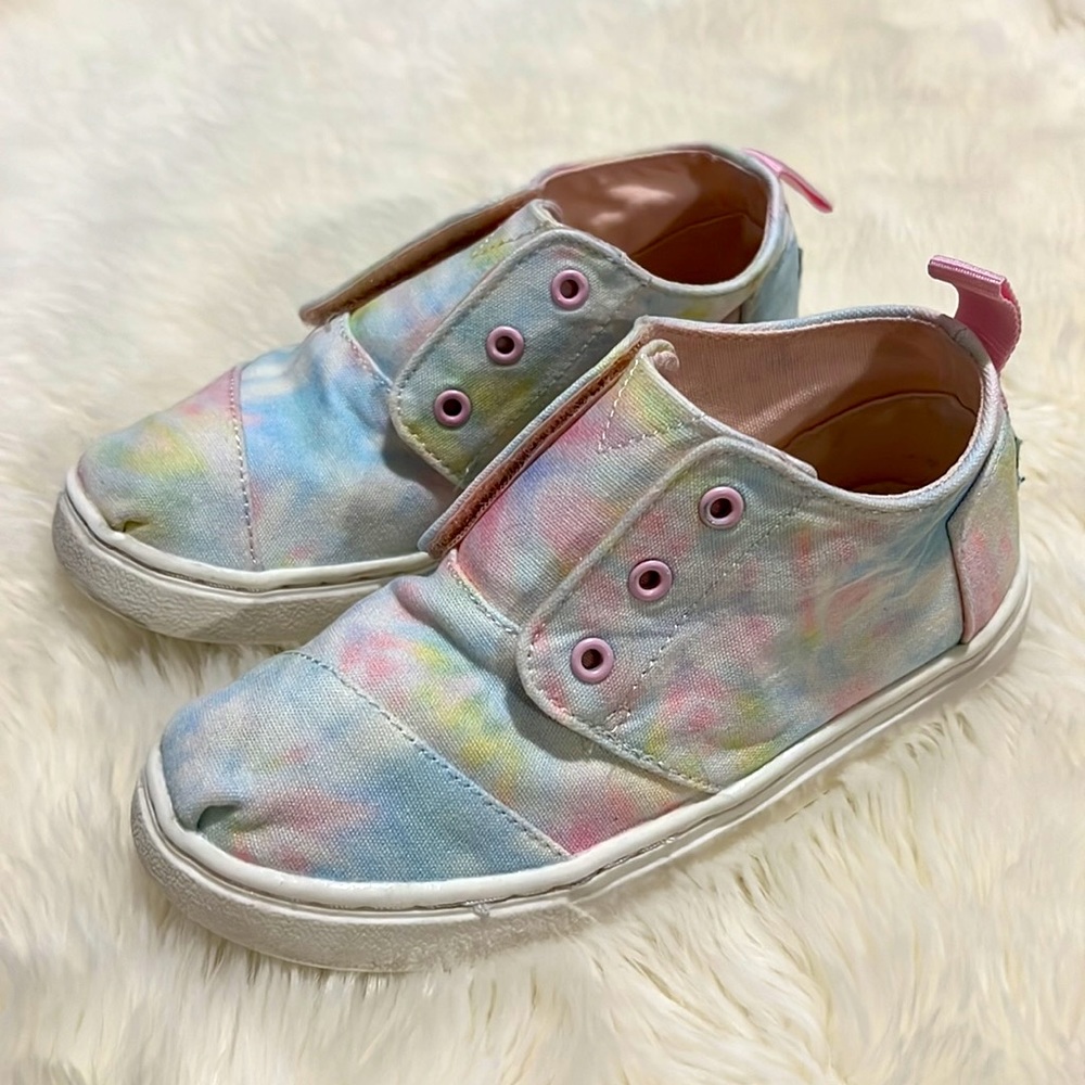 Toms girls Velcro sneakers size 11
